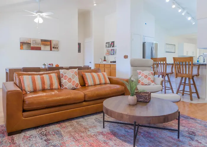 Modern House With Office Cornhole Near Freeways *